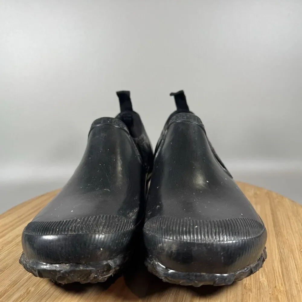 S Bogs Womens Rue Slip On Waterproof‎ Rain Shoes Size 6 Black